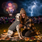 2-in-1 Dog Anxiety Calming Vest & Warm Winter Fleece Jacket