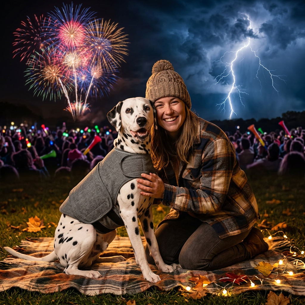 2-in-1 Dog Anxiety Calming Vest & Warm Winter Fleece Jacket