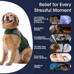 2-in-1 Dog Anxiety Calming Vest & Warm Winter Fleece Jacket