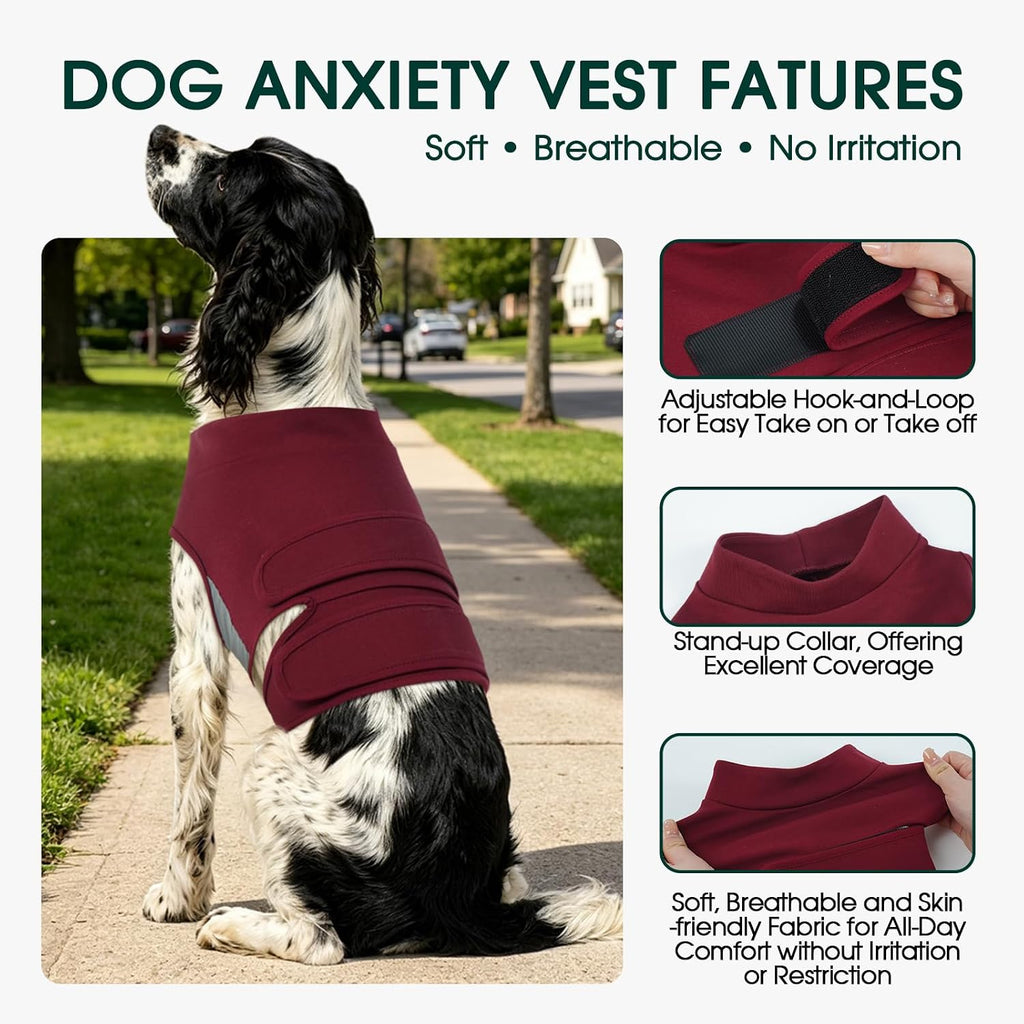 2-in-1 Dog Anxiety Calming Vest & Warm Winter Fleece Jacket