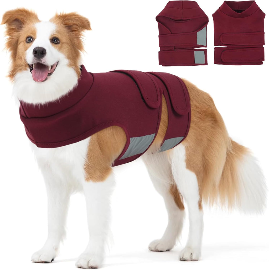 2-in-1 Dog Anxiety Calming Vest & Warm Winter Fleece Jacket